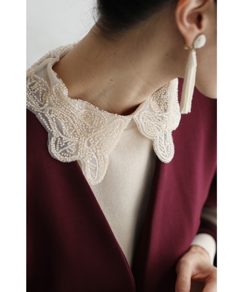 「CAWAII」 長袖ニット FREE ベージュ レディース_画像6