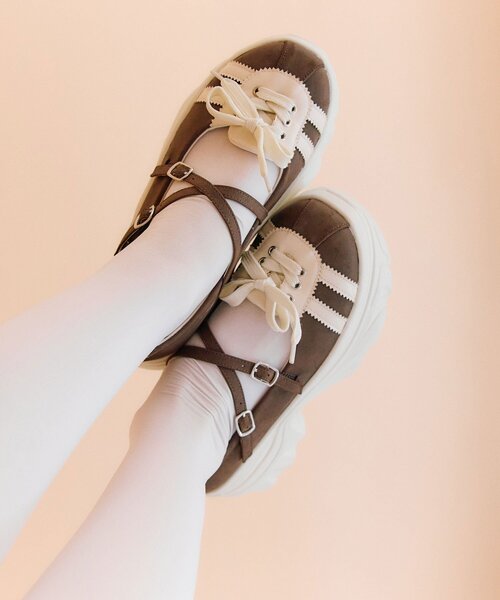 OLIVE des OLIVE（オリーブデオリーブ） シューズ LARGE ブラウン