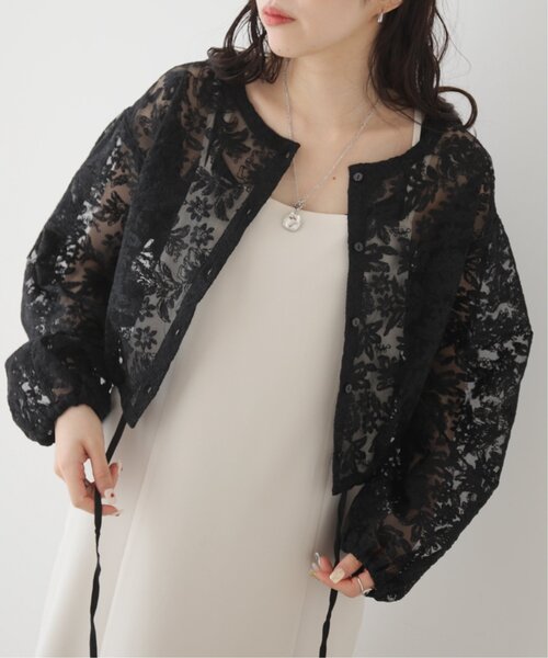 「RAY CASSIN」 長袖ブラウス FREE オフホワイト レディース_画像4