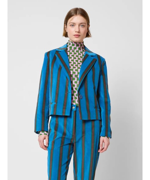BOBO CHOSES（ボボショーズ） カバーオール Striped all over blazer