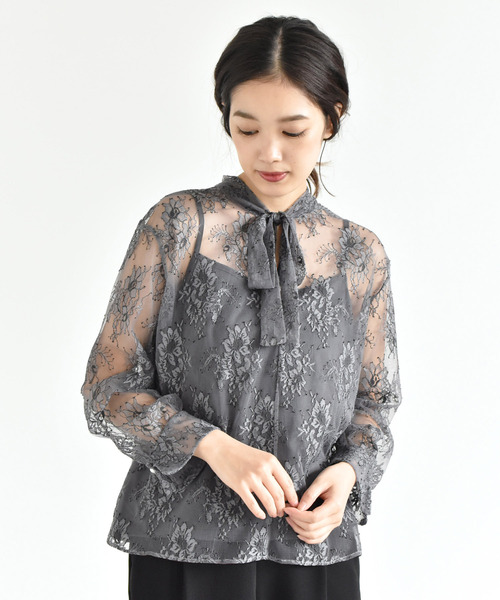 「kaene」 長袖ブラウス FREE ピンク レディース_画像7