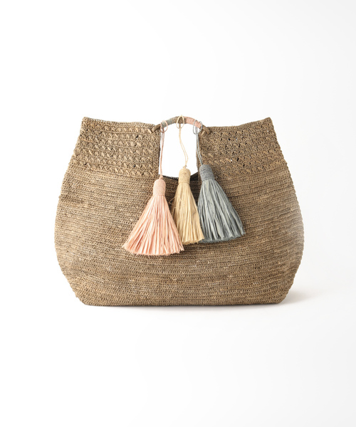 IENA　made in mada LUCIENN かごバッグ【最終価格】 IENA（イエナ） 「MADE IN MADA」かごバッグ FREE ブラウン レディース
