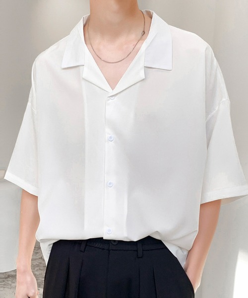 「aimoha」 半袖シャツ X-LARGE ブラック メンズ_画像6
