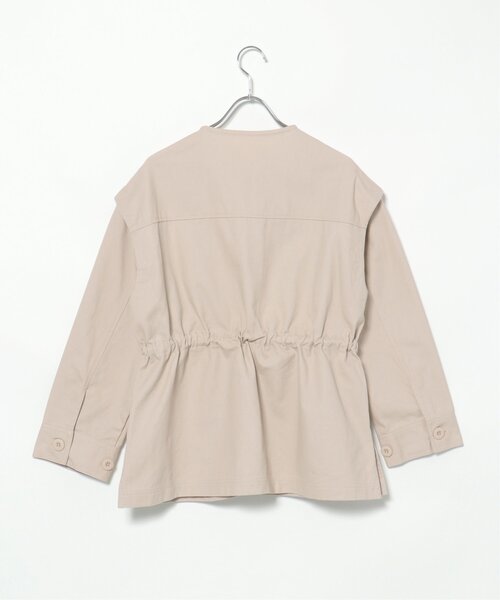 「VENCEEXCHANGE」 ノーカラージャケット FREE ダークグリーン レディース_画像4