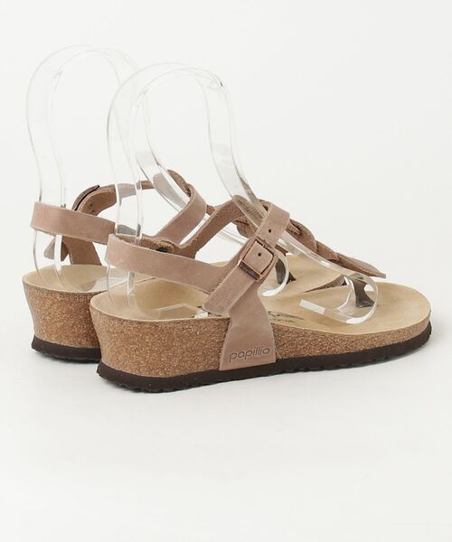 「BIRKENSTOCK」 ヒールサンダル 36 ライトブラウン レディース_画像2