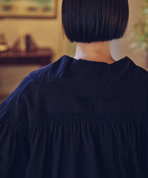 「Freada」 長袖ワンピース フリ- ブラック レディース_画像3