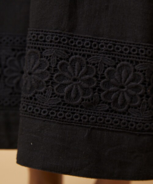 「Freada」 長袖ワンピース フリ- ブラック レディース_画像7