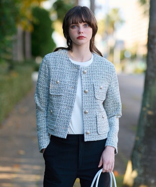 DRESSTERIOR（ドレステリア） ツイードジャケット 36 グレー