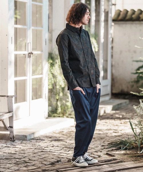 「CAMBIO」 イージーパンツ S ブラック メンズ_画像7