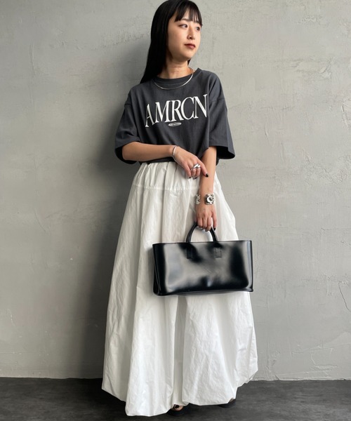 【AMERICANA/アメリカーナ】 CANNA Tシャツ☆ホワイト AMERICANA/アメリカーナ】AMRCNA TEE（Tシャツ／カットソー