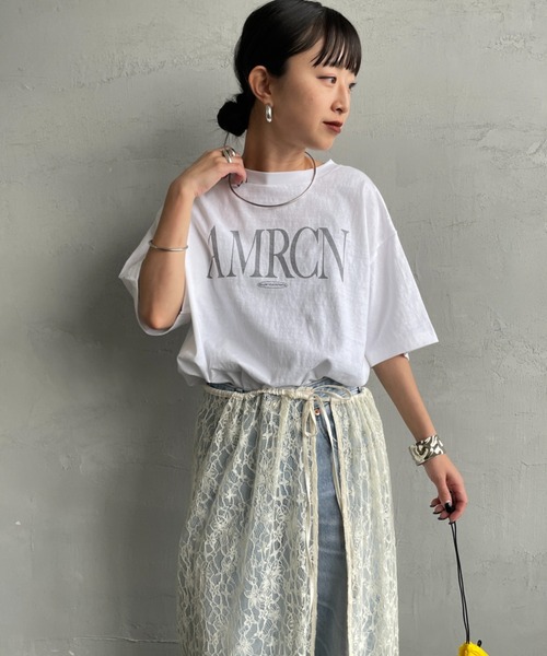 AMERICANA/アメリカーナ　AMRCN ロゴTシャツ Americana（アメリカーナ） AMRCN ロゴTシャツ（Tシャツ