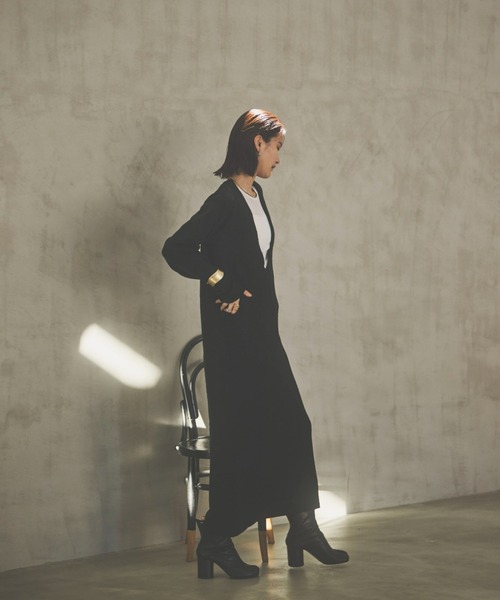 「HANNE」 ニットワンピース FREE グレー レディース_画像5