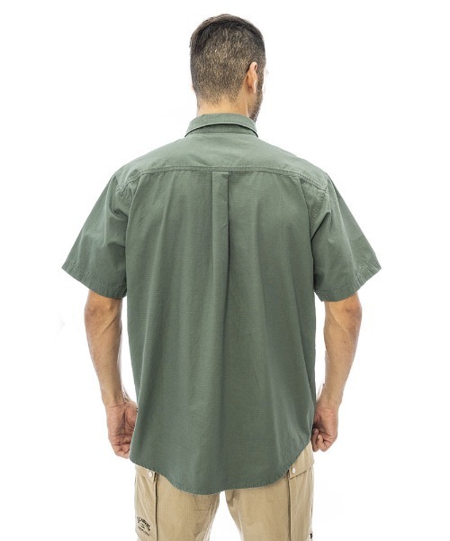 「BILLABONG」 半袖シャツ MEDIUM ベージュ メンズ_画像8
