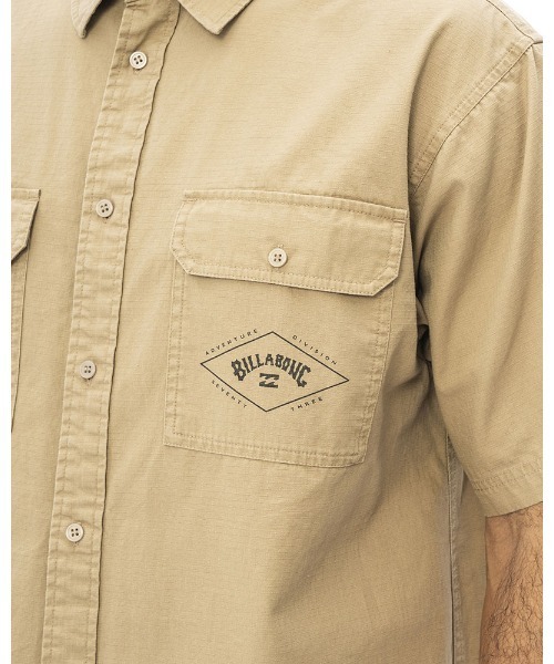 「BILLABONG」 半袖シャツ MEDIUM ベージュ メンズ_画像10