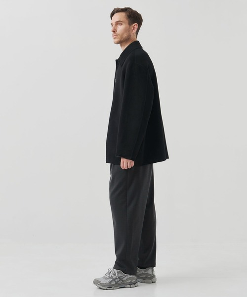 ステンカラーコート コート 「CASHMERE CASHMERE」CASHMERE/SILK/WOOL SHORT COAT メンズの画像