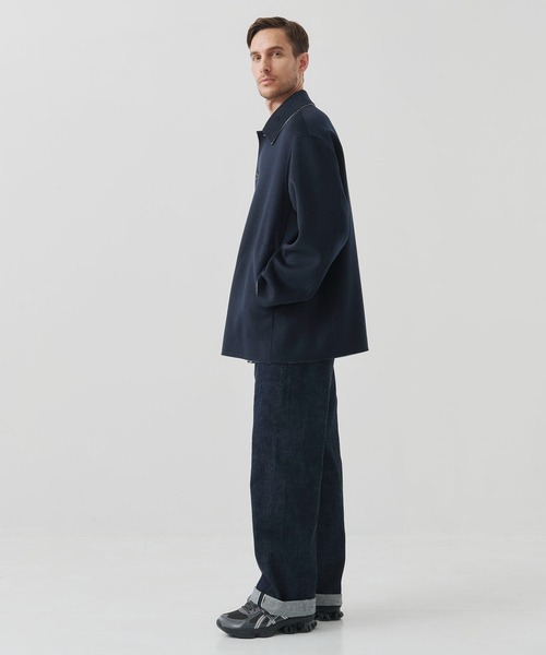 ステンカラーコート コート 「CASHMERE CASHMERE」CASHMERE/SILK/WOOL SHORT COAT メンズの画像