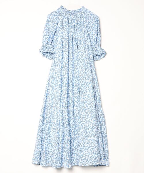 「MARIHA」 半袖ワンピース 36 ブルー レディース