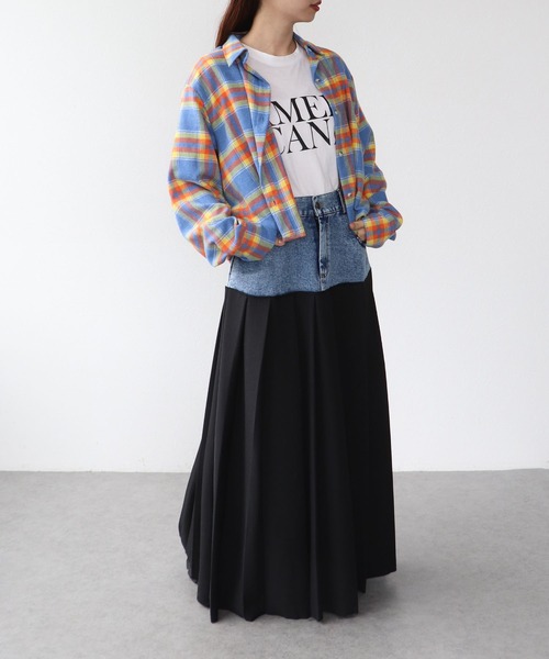 Cepica（セピカ） ブラウス シャツ マドラスチェック柄シャツ