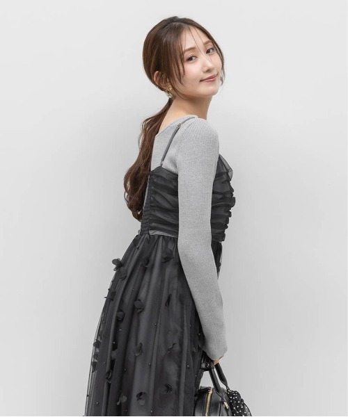 RANDA（ランダ） ワンピース 「Flower Collection」3Dフラワーチュール