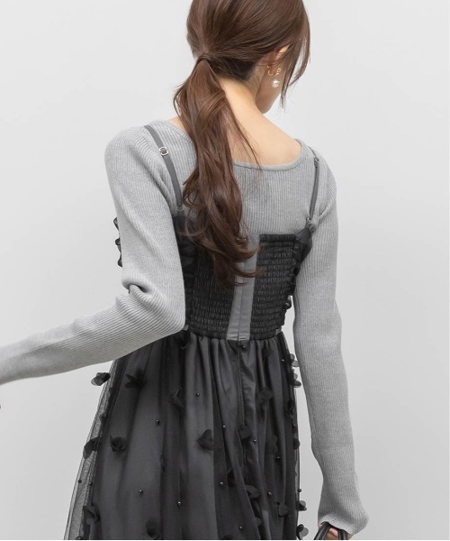 RANDA（ランダ） ワンピース 「Flower Collection」3Dフラワーチュール