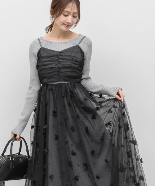RANDA（ランダ） ワンピース 「Flower Collection」3Dフラワーチュール
