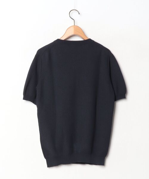 「ESTNATION」 半袖ニット SMALL ネイビー メンズ_画像2