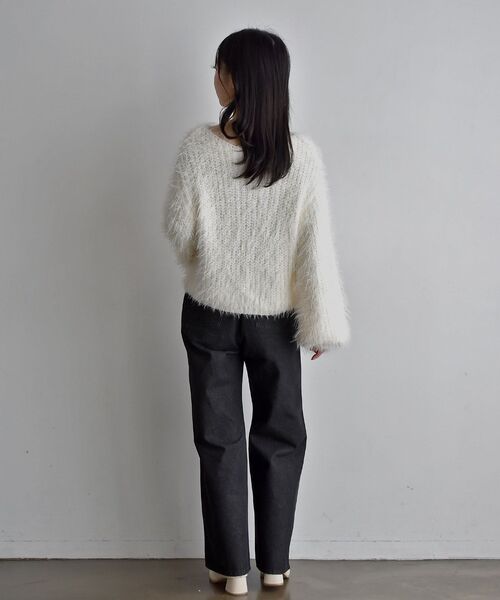 「RETRO GIRL」 長袖ニット FREE ブルー レディース_画像2