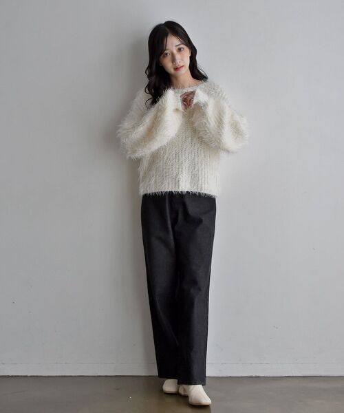 「RETRO GIRL」 長袖ニット FREE ブルー レディース_画像5