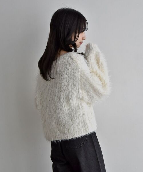 「RETRO GIRL」 長袖ニット FREE ブルー レディース_画像8