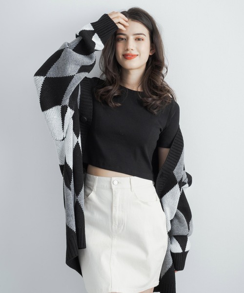 「Rocky Monroe」 「cathy’s closet」ニットカーディガン L ブルー メンズ_画像2