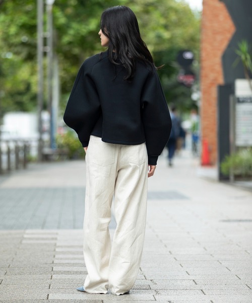 「Munich」 スウェットカットソー FREE オートミール レディース_画像6