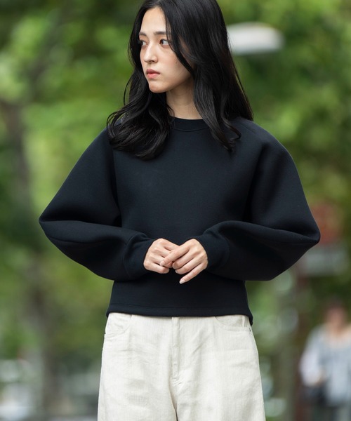 「Munich」 スウェットカットソー FREE オートミール レディース_画像8