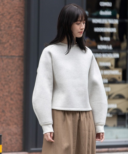 「Munich」 スウェットカットソー FREE オートミール レディース_画像9