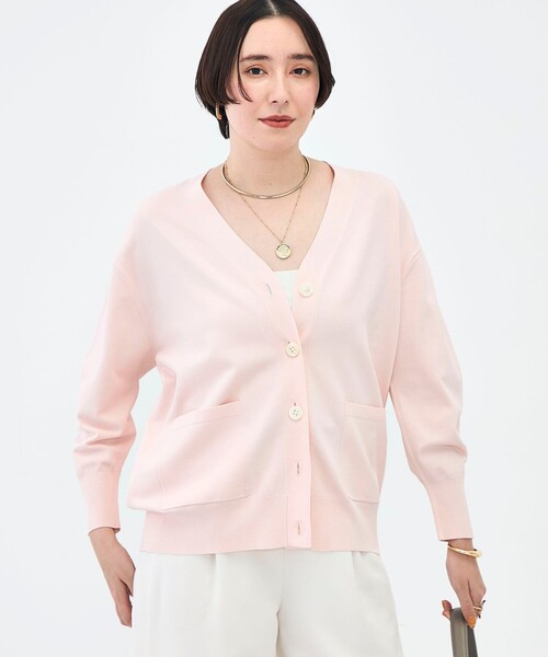 uvカット カーディガン 「新色追加」「手洗い可能」マルチファンクションVネックカーディガン レディースの画像