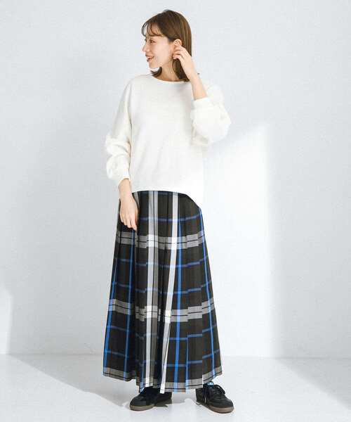 「URBAN RESEARCH Sonny Label」 プリーツスカート 36 イエロー系その他 レディース_画像5