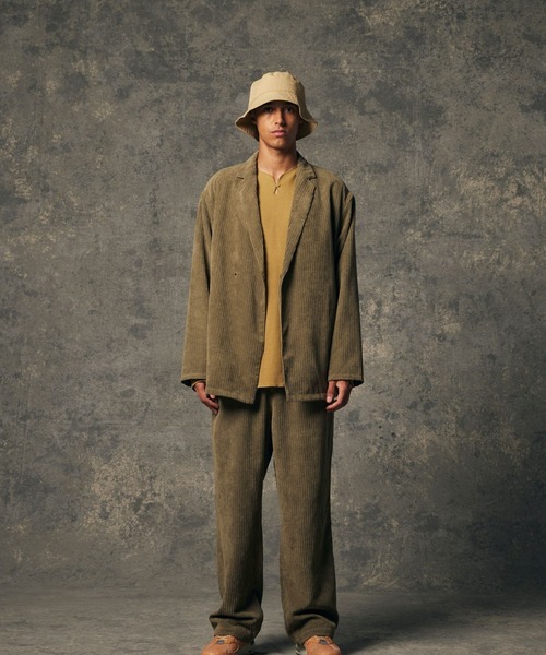「NUMERALS」 コーデュロイジャケット MEDIUM サックスブルー メンズ_画像2