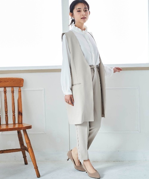 「mil」 ベスト S ライトベージュ レディース_画像5