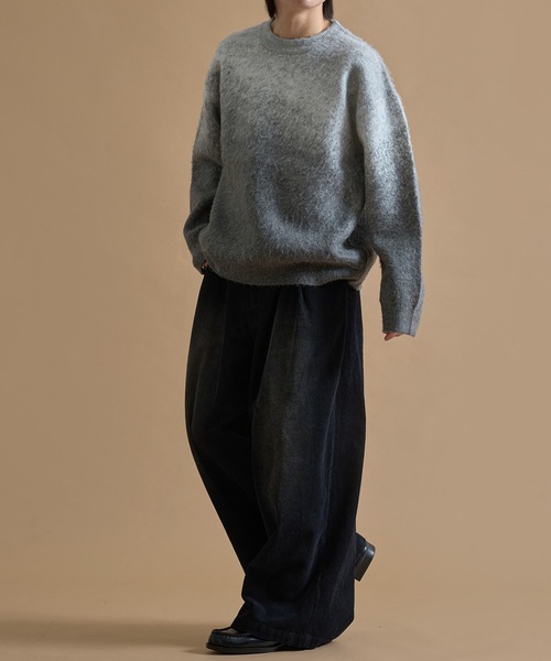 「epnok」 長袖ニット LARGE ネイビー メンズ_画像3