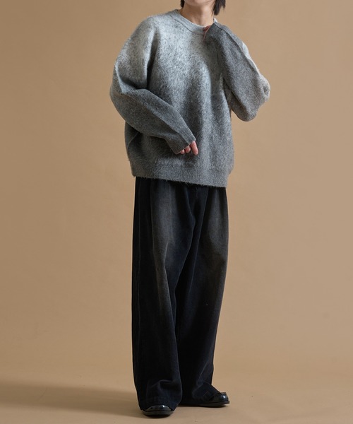 「epnok」 長袖ニット LARGE ネイビー メンズ_画像6