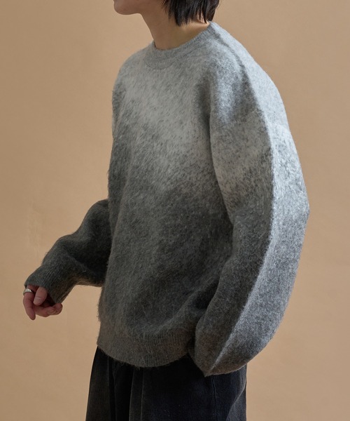 「epnok」 長袖ニット LARGE ネイビー メンズ_画像9