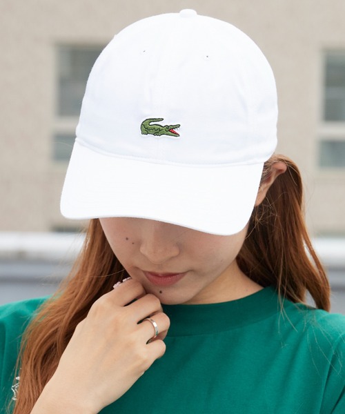 LACOSTE（ラコステ） キャップ 帽子 カーブバイザー 刺繍ワッペン