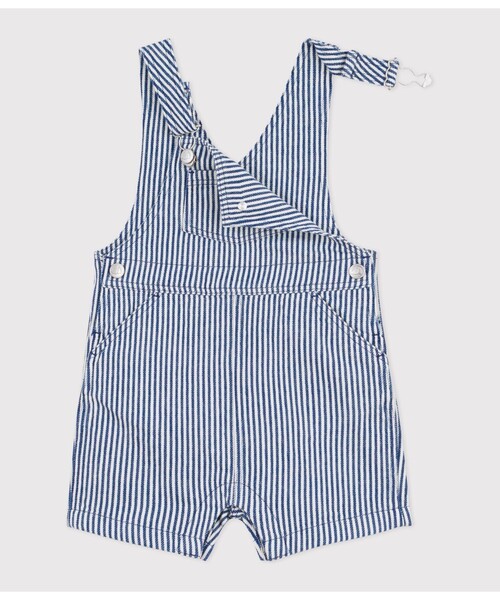 PETIT BATEAU（プチバトー） サロペット オーバーオール ストライプ 