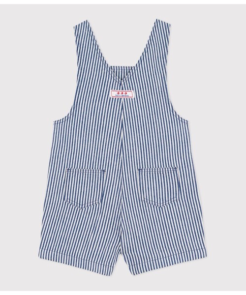 PETIT BATEAU（プチバトー） サロペット オーバーオール ストライプ 