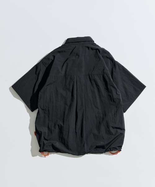 WETTEMPT シャツ NYLON BICOLOR DRAWSTRING S/S SHIRT / ナイロンバイ