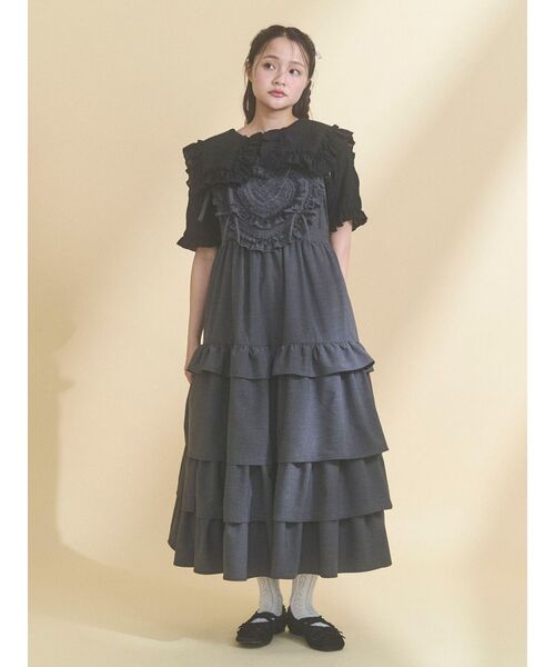 メリージェニー  バックロングシャツ merry jenny ▽Backロングシャツ ブラック -ファッション通販 FASHION