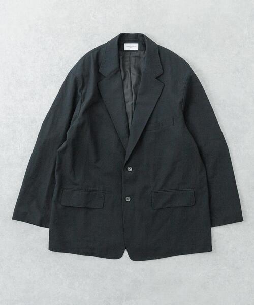 コート ジャケット new basic　HIGH TWIST WOOL SINGLE JACKET メンズの画像