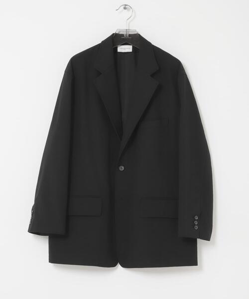 コート ジャケット new basic　HIGH TWIST WOOL SINGLE JACKET メンズの画像