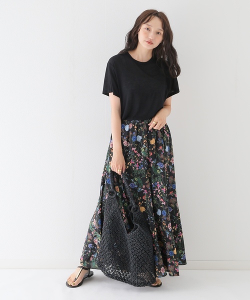 「BASERANGE」 半袖Tシャツ SMALL ブラック レディース_画像3