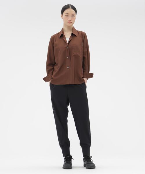 ブラウス シャツ MATT SILK SHIRT レディースの画像