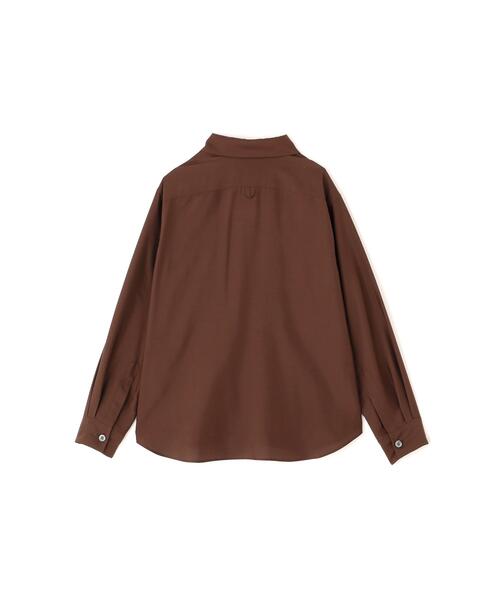 ブラウス シャツ MATT SILK SHIRT レディースの画像